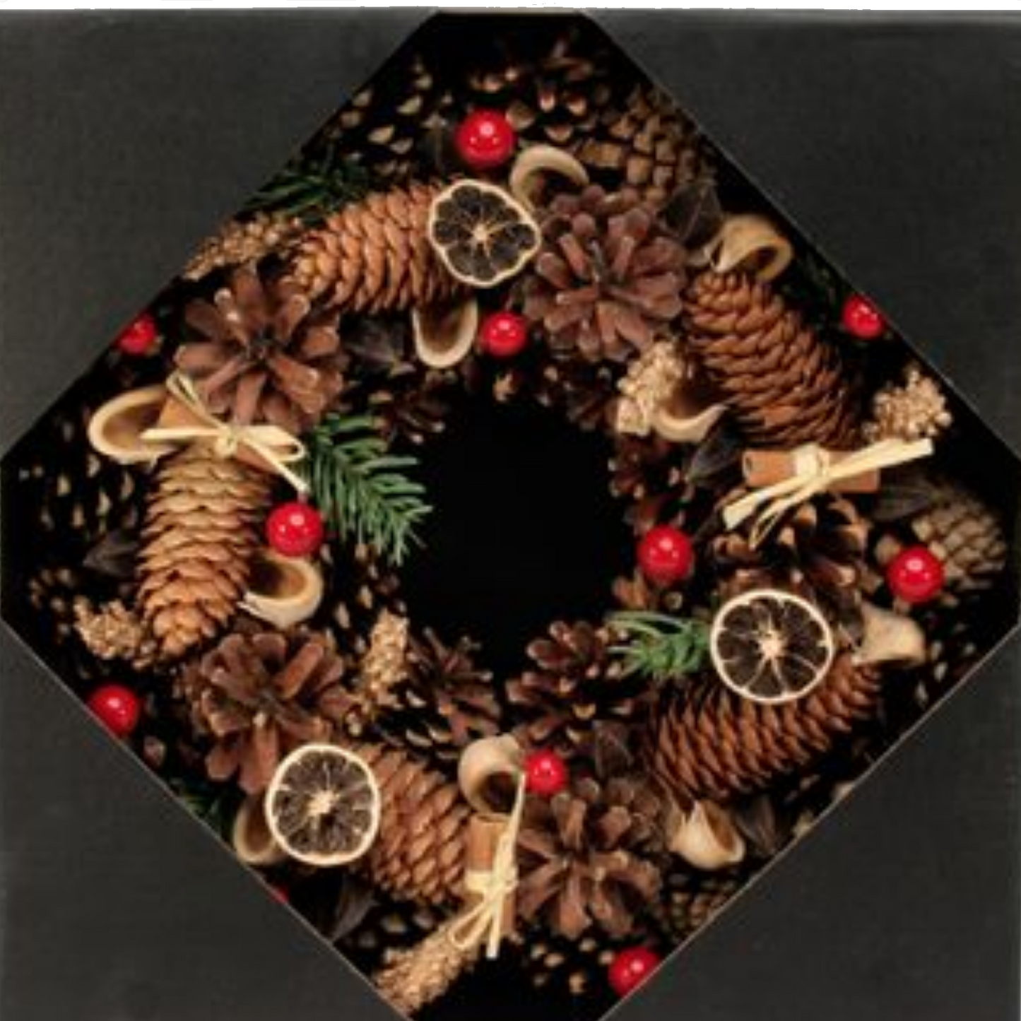 Artificial Cone / Red Berry / Fruit wreath (30cm)
