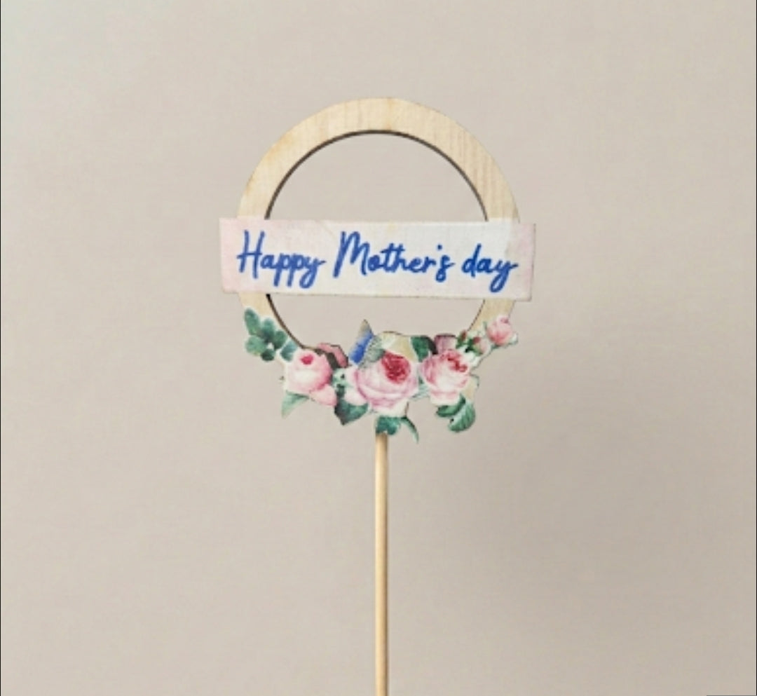 Wooden Pick Happy Mother's Day x25 Picks