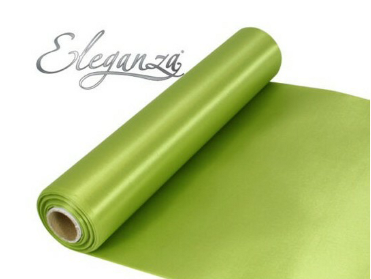 Apple Green Satin Roll (29cm × 20m)