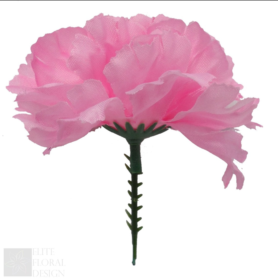 Pink Artificial Carnations Heads (×144)