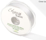 White Satin Ribbon (20m)