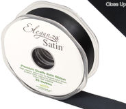 Black Satin Ribbon (20m)
