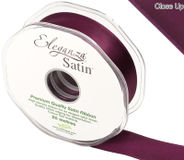 Aubergine Satin Ribbon (20m)
