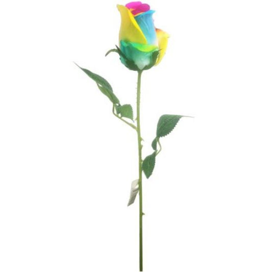 Artificial Blue/Purple Rose 54cm Single Stem