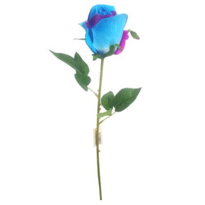 Artificial Blue/Purple Rose 54cm Single Stem