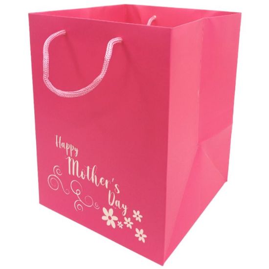 Hand Tie Bags Happy Mothers day Fuchsia