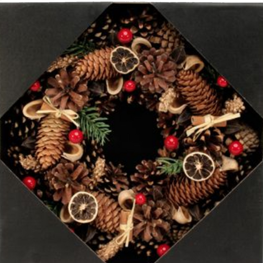 Artificial Cone / Red Berry / Fruit wreath (30cm)