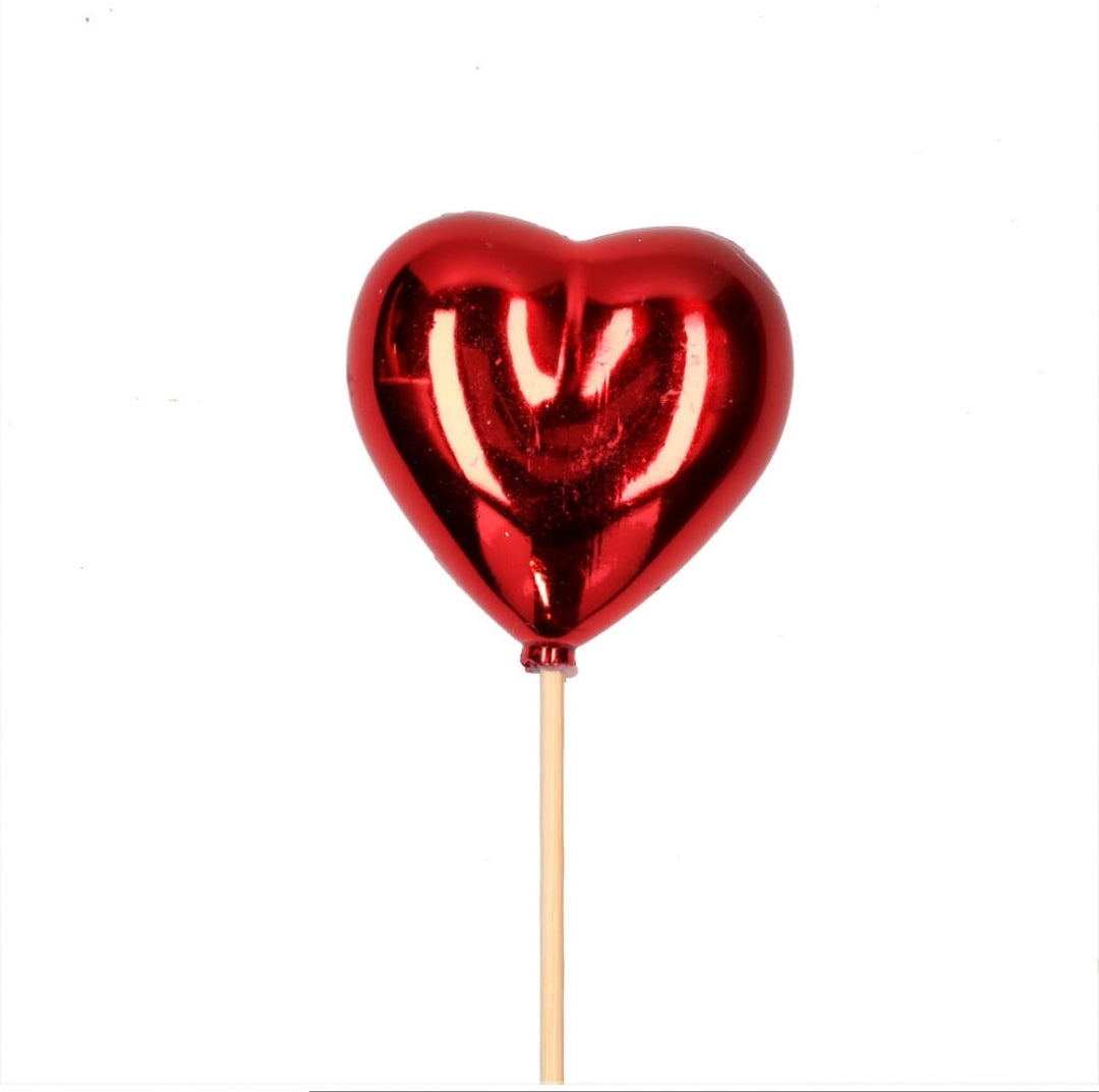 Shiny Heart On Stick 50cm