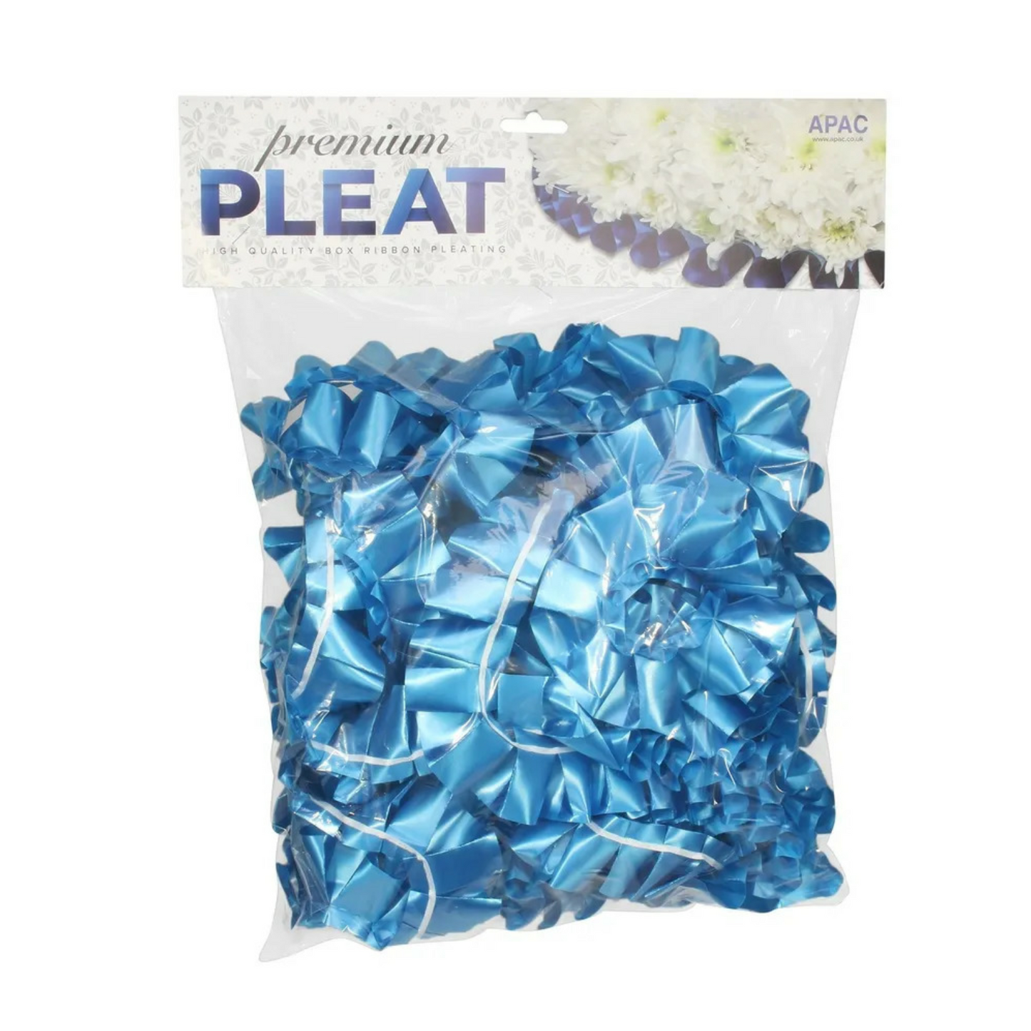 Royal Blue Pre-Pleated Polypropylene Ribbon (10 Metres)