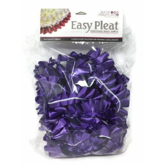 Purple Pre-Pleated Polypropylene Ribbon (10 Metres)