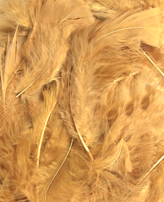 Large Golden Brown Craft Feathers (8g)