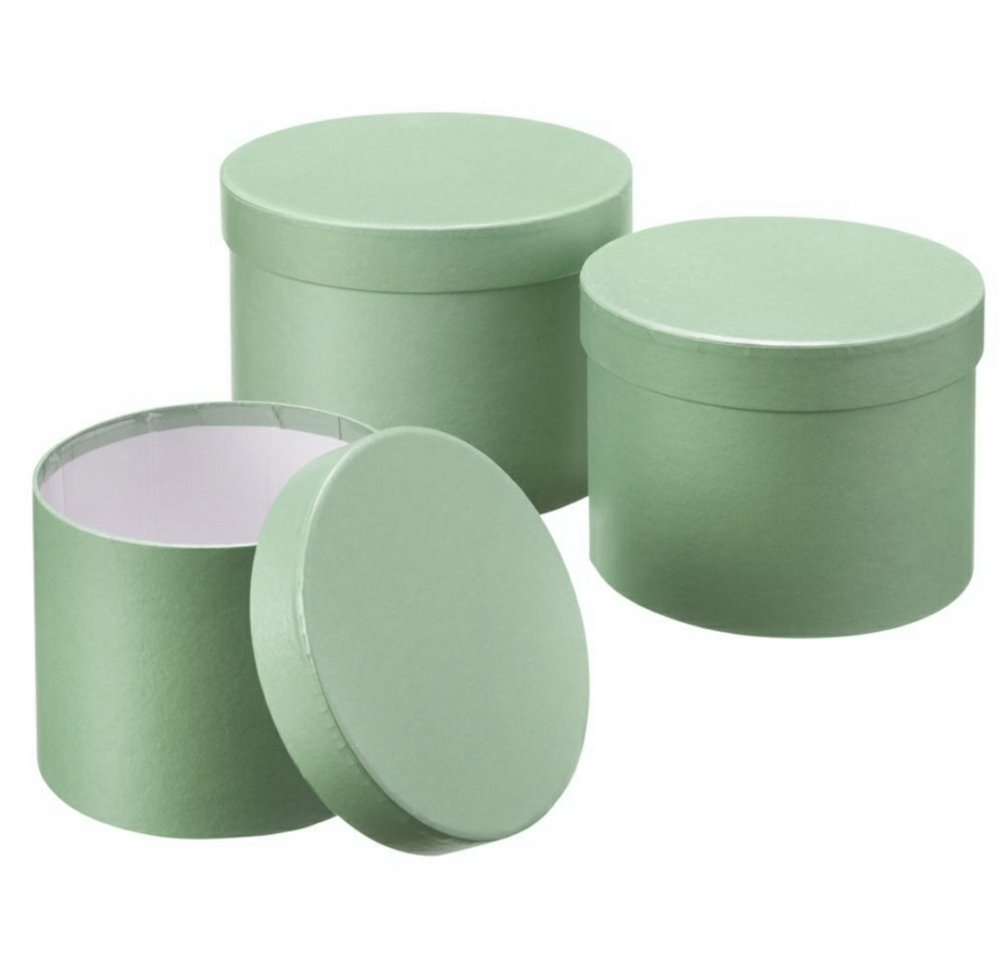 Set of 3 - Round Any Colour Hat Box Boxes