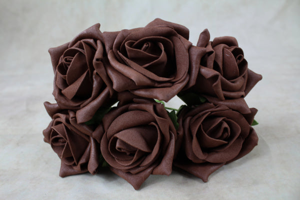 Artificial Foam Roses (×6)