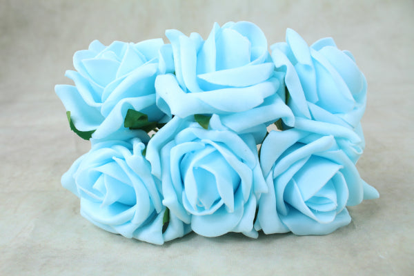 Artificial Foam Roses (×6)