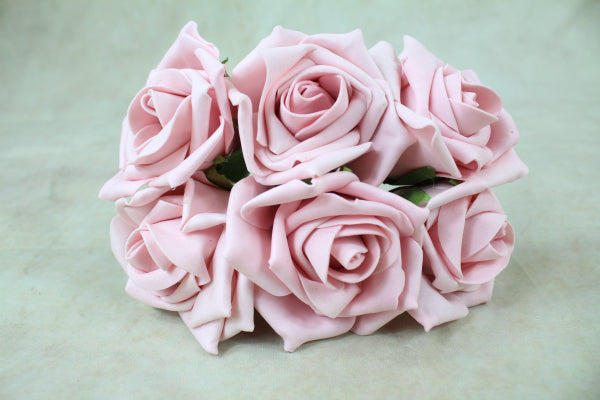 Artificial Foam Roses (×6)