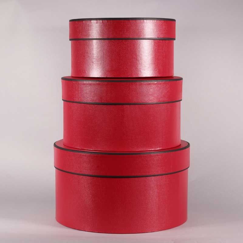 Set Of 3 Round Hat Boxes