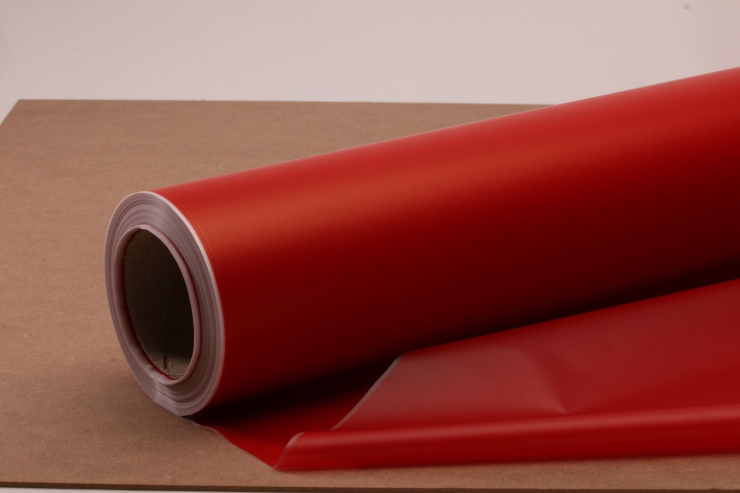 Cellophane Frosted Red (80cm Wide) (Not Transparent)